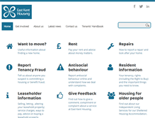 Tablet Screenshot of eastkenthousing.org.uk